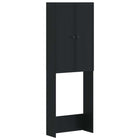 Toiletkast EDE Zwart 66 x 25,5 x 190 cm Bewerkt hout