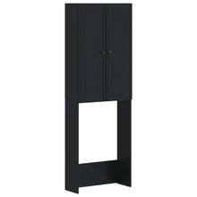 Toiletkast EDE Zwart 66 x 25,5 x 190 cm Bewerkt hout