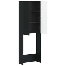 Toiletkast EDE Zwart 66 x 25,5 x 190 cm Bewerkt hout