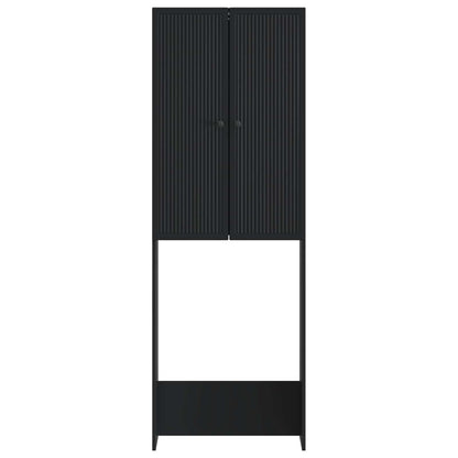 Toiletkast EDE Zwart 66 x 25,5 x 190 cm Bewerkt hout