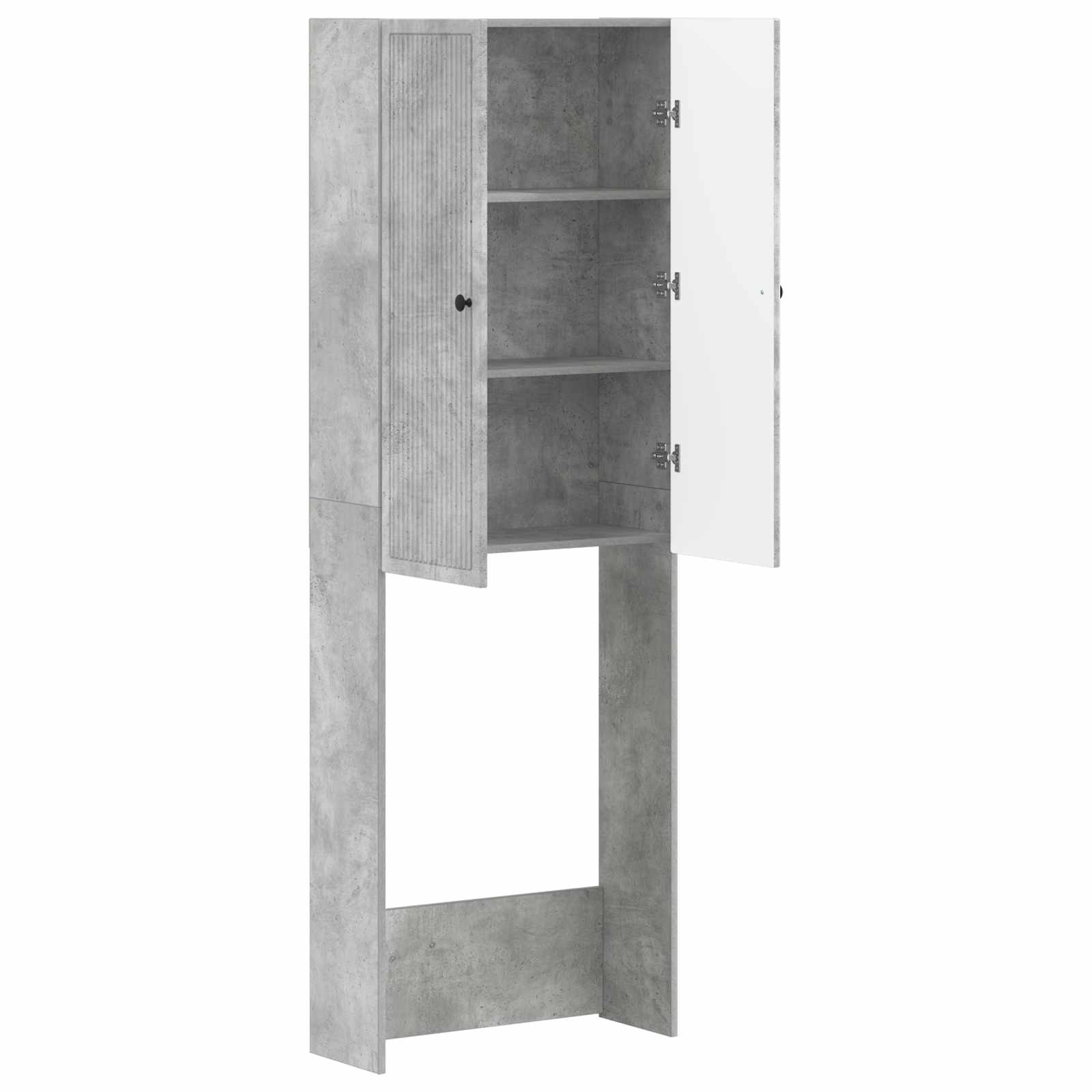 Toiletkast EDE Betongrijs 66 x 25,5 x 190 cm Bewerkt hout