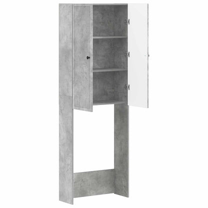 Toiletkast EDE Betongrijs 66 x 25,5 x 190 cm Bewerkt hout