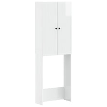 Toiletkast EDE Hoogglans Wit 66 x 25,5 x 190 cm Bewerkt hout