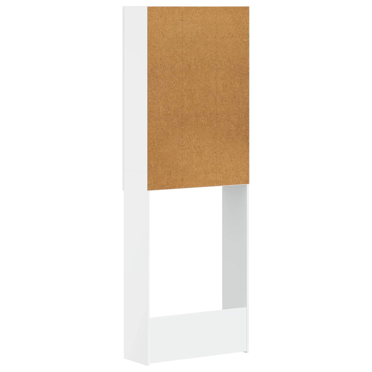 Toiletkast EDE Hoogglans Wit 66 x 25,5 x 190 cm Bewerkt hout