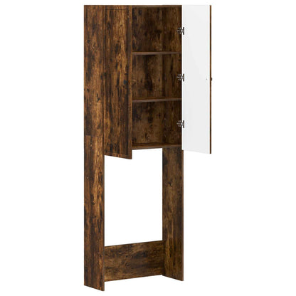 Toiletkast EDE Gerookt eiken 66 x 25,5 x 190 cm Bewerkt hout