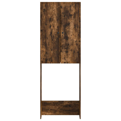 Toiletkast EDE Gerookt eiken 66 x 25,5 x 190 cm Bewerkt hout