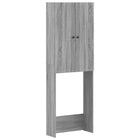 Toiletkast EDE Grijs Sonoma 66 x 25,5 x 190 cm Bewerkt hout