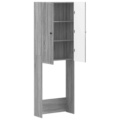 Toiletkast EDE Grijs Sonoma 66 x 25,5 x 190 cm Bewerkt hout