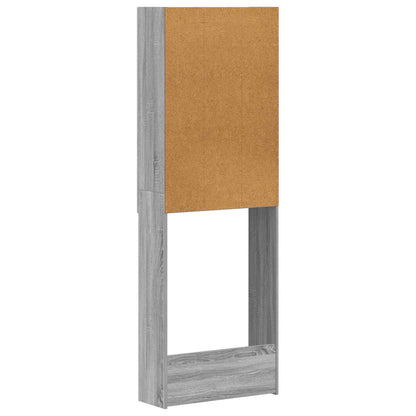 Toiletkast EDE Grijs Sonoma 66 x 25,5 x 190 cm Bewerkt hout