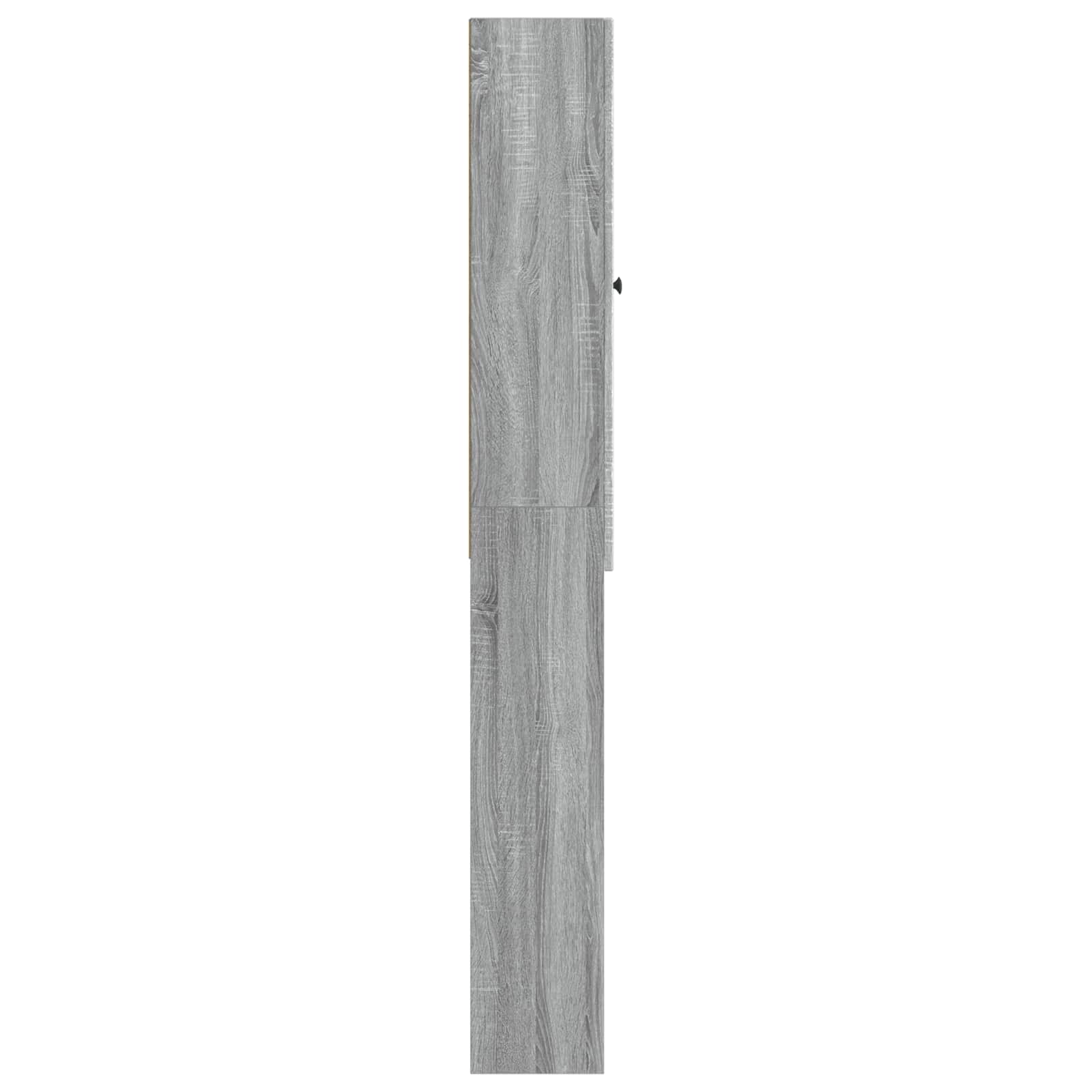 Toiletkast EDE Grijs Sonoma 66 x 25,5 x 190 cm Bewerkt hout