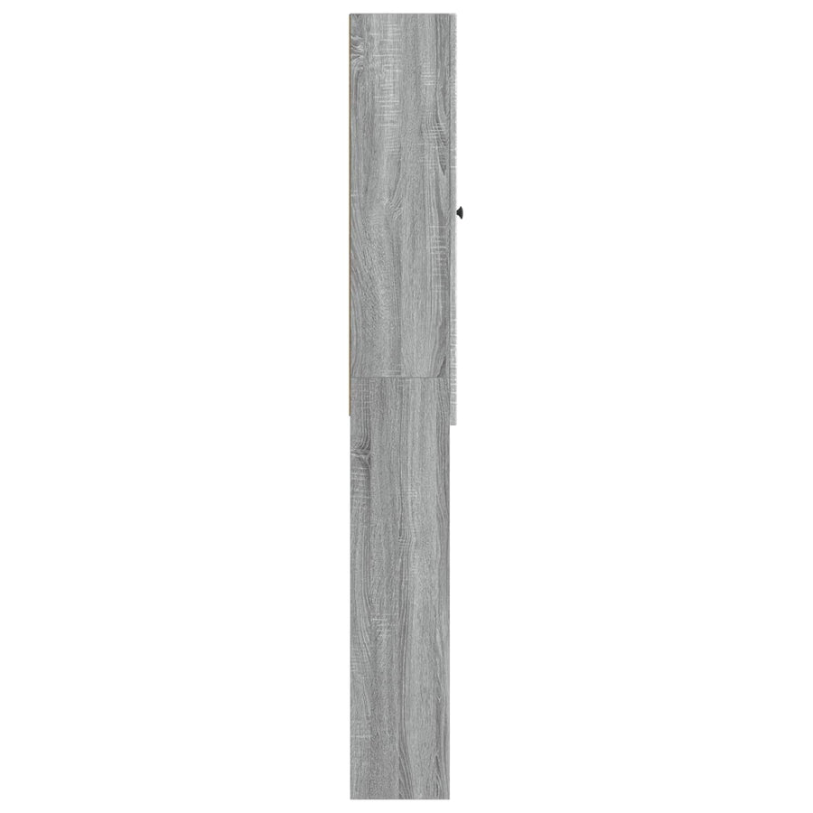 Toiletkast EDE Grijs Sonoma 66 x 25,5 x 190 cm Bewerkt hout