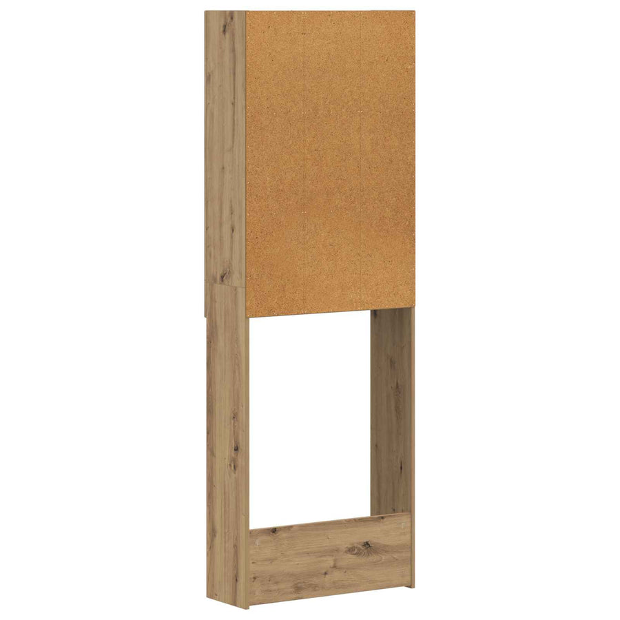 Toiletkast EDE Artisanaal eiken 66 x 25,5 x 190 cm Bewerkt hout