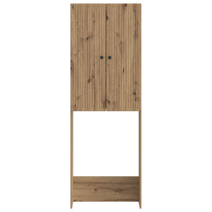 Toiletkast EDE Artisanaal eiken 66 x 25,5 x 190 cm Bewerkt hout