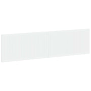 Hoofdbord 200x3x50 cm wit bewerkt hout muurmontage