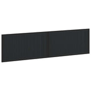 Hoofdbord 200x50 cm zwart bewerkt hout wandmontage