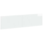 Hoofdeinde EDE 200x3x50 cm hoogglans wit bewerkt hout