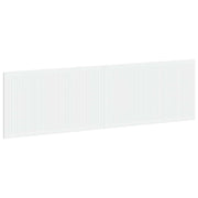 Hoofdeinde 180x3x50 cm wit bewerkt hout wandmontage