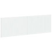 Hoofdbord 160x3x50 cm wit bewerkt hout wandmontage