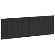 Hoofdbord wandmontage 160 cm zwart bewerkt hout