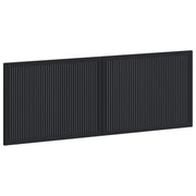 Hoofdbord wandmontage 140 cm zwart bewerkt hout