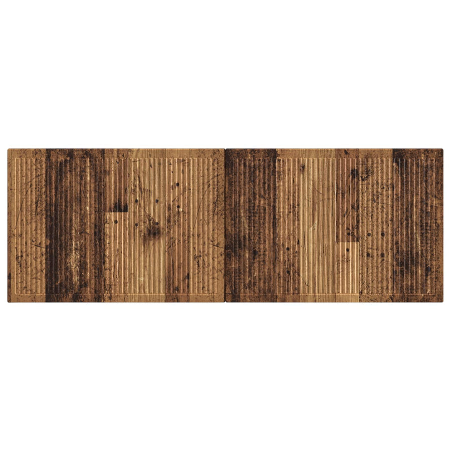 Wandgemonteerd Hoofdeinde EDE Oud hout Bewerkt hout