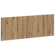 Hoofdbord 140x3x50 cm bewerkt hout artisanaal eiken wandmontage