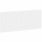 Hoofdeinde wandmontage 120x3x50 cm wit bewerkt hout