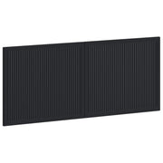Hoofdbord wandmontage 120x50 cm zwart bewerkt hout