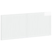 Hoofdeinde 120x3x50 cm hoogglans wit bewerkt hout wandmontage