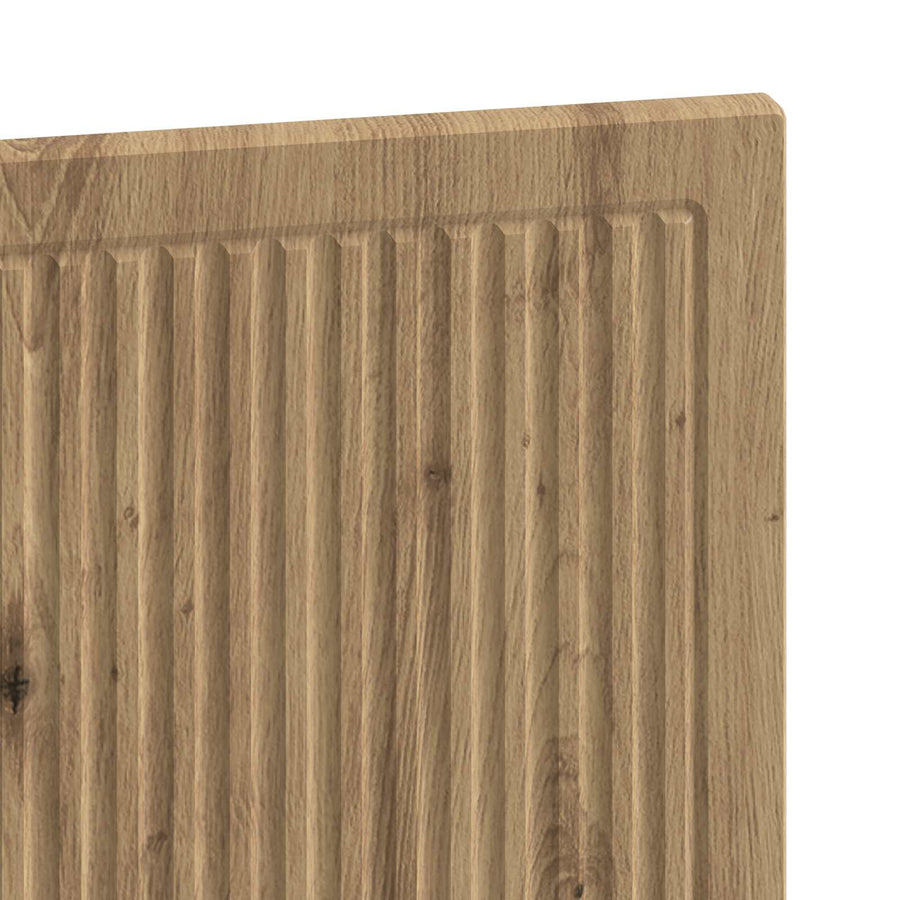 Wandgemonteerd Hoofdeinde EDE Artisanaal eiken Bewerkt hout
