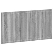 Hoofdbord 100x3x50 cm bewerkt hout grijs