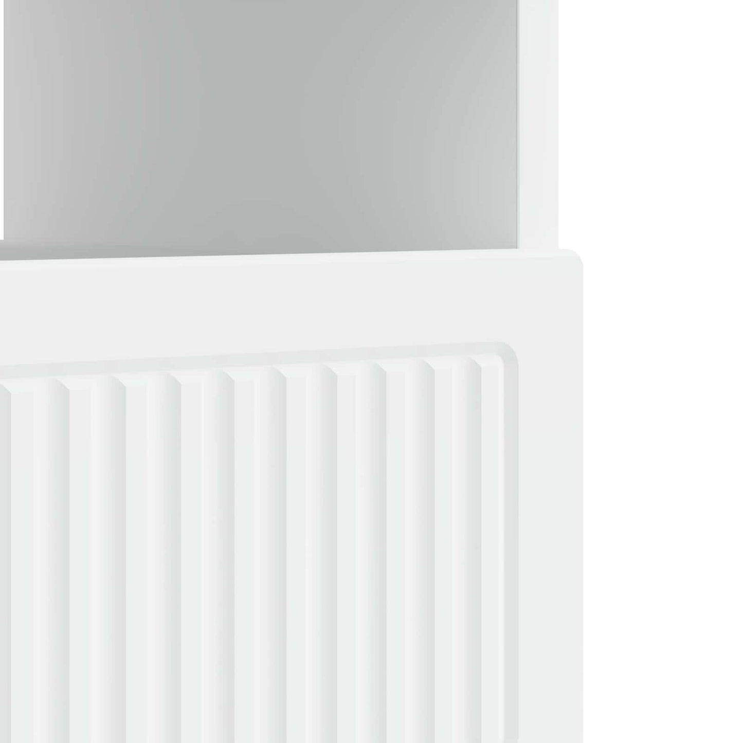 LED tv-meubel Wit Bewerkt hout