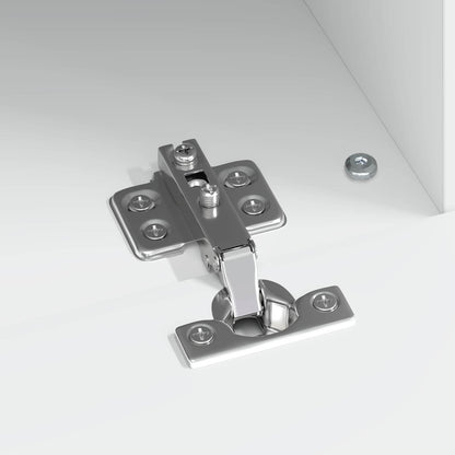 LED tv-meubel Wit Bewerkt hout