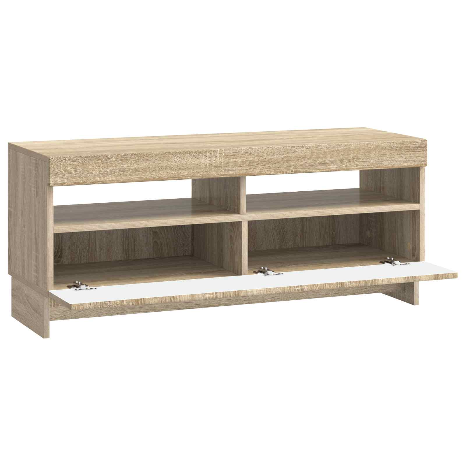 LED tv-meubel Sonoma Eiken Bewerkt hout