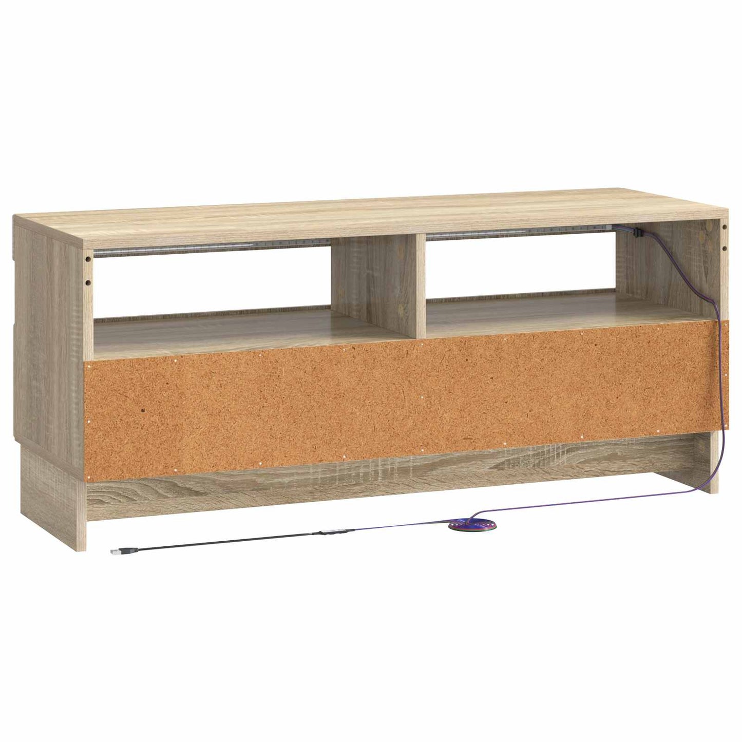 LED tv-meubel Sonoma Eiken Bewerkt hout