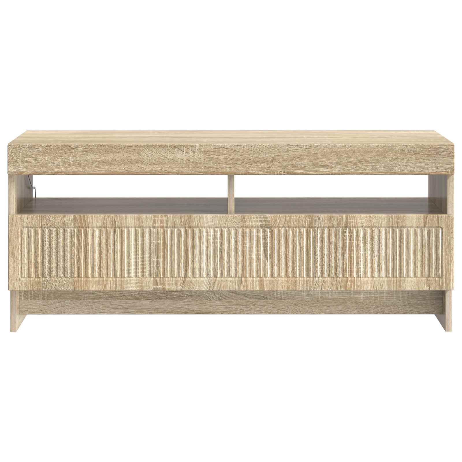 LED tv-meubel Sonoma Eiken Bewerkt hout