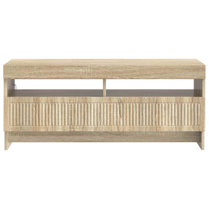 LED tv-meubel Sonoma Eiken Bewerkt hout