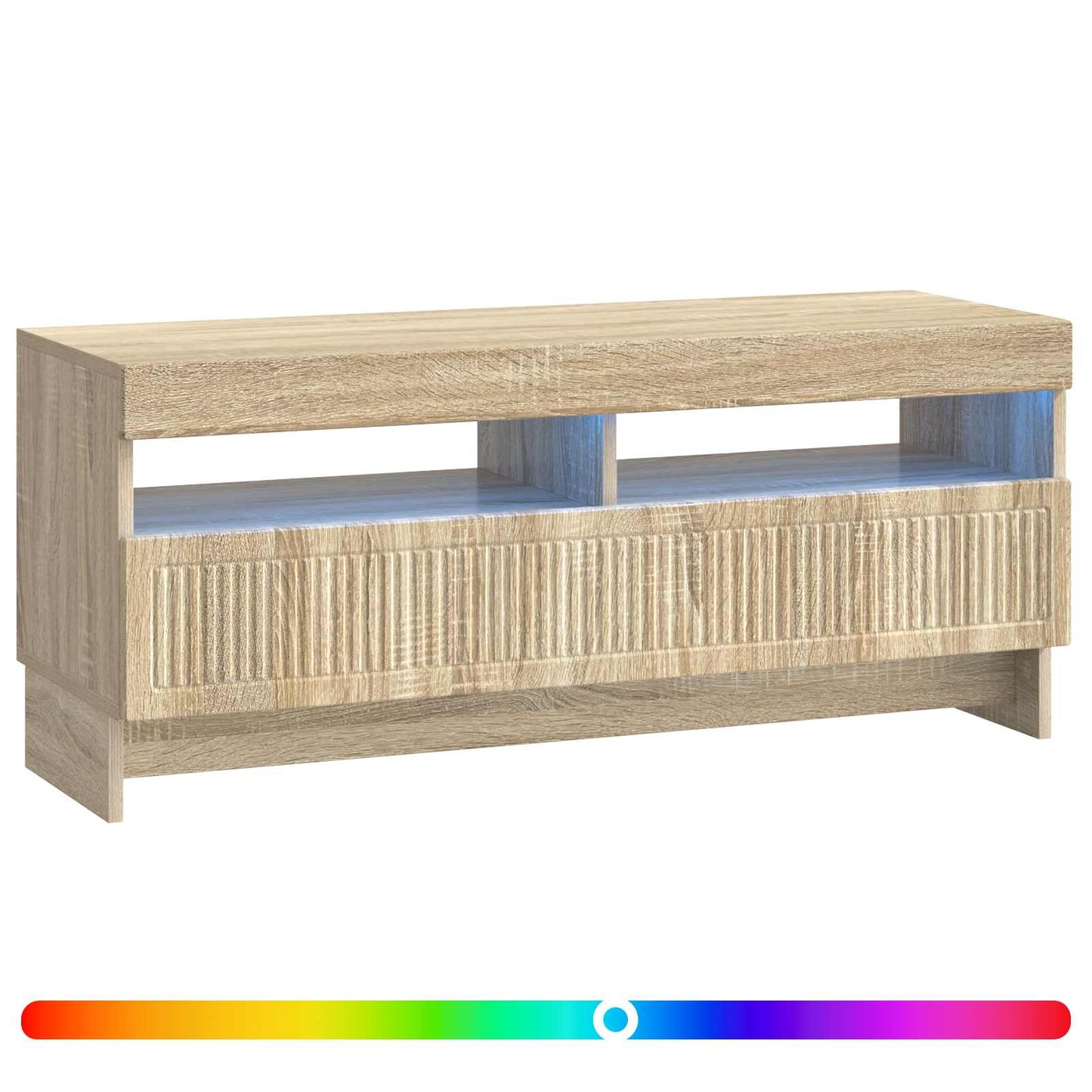 LED tv-meubel Sonoma Eiken Bewerkt hout