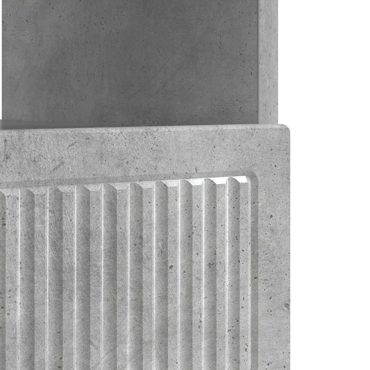 LED tv-meubel Betongrijs Bewerkt hout