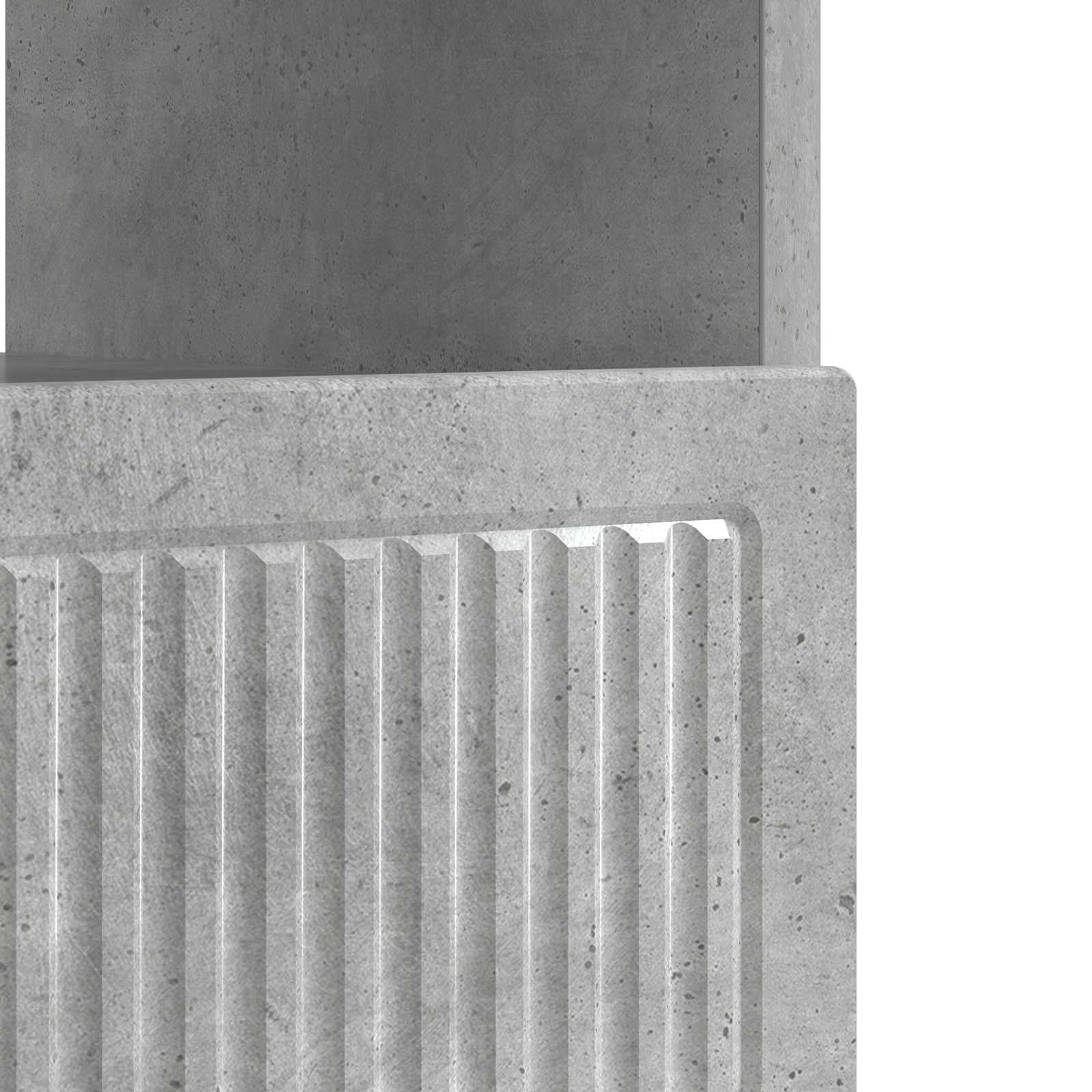 LED tv-meubel Betongrijs Bewerkt hout