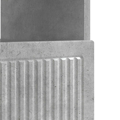 LED tv-meubel Betongrijs Bewerkt hout
