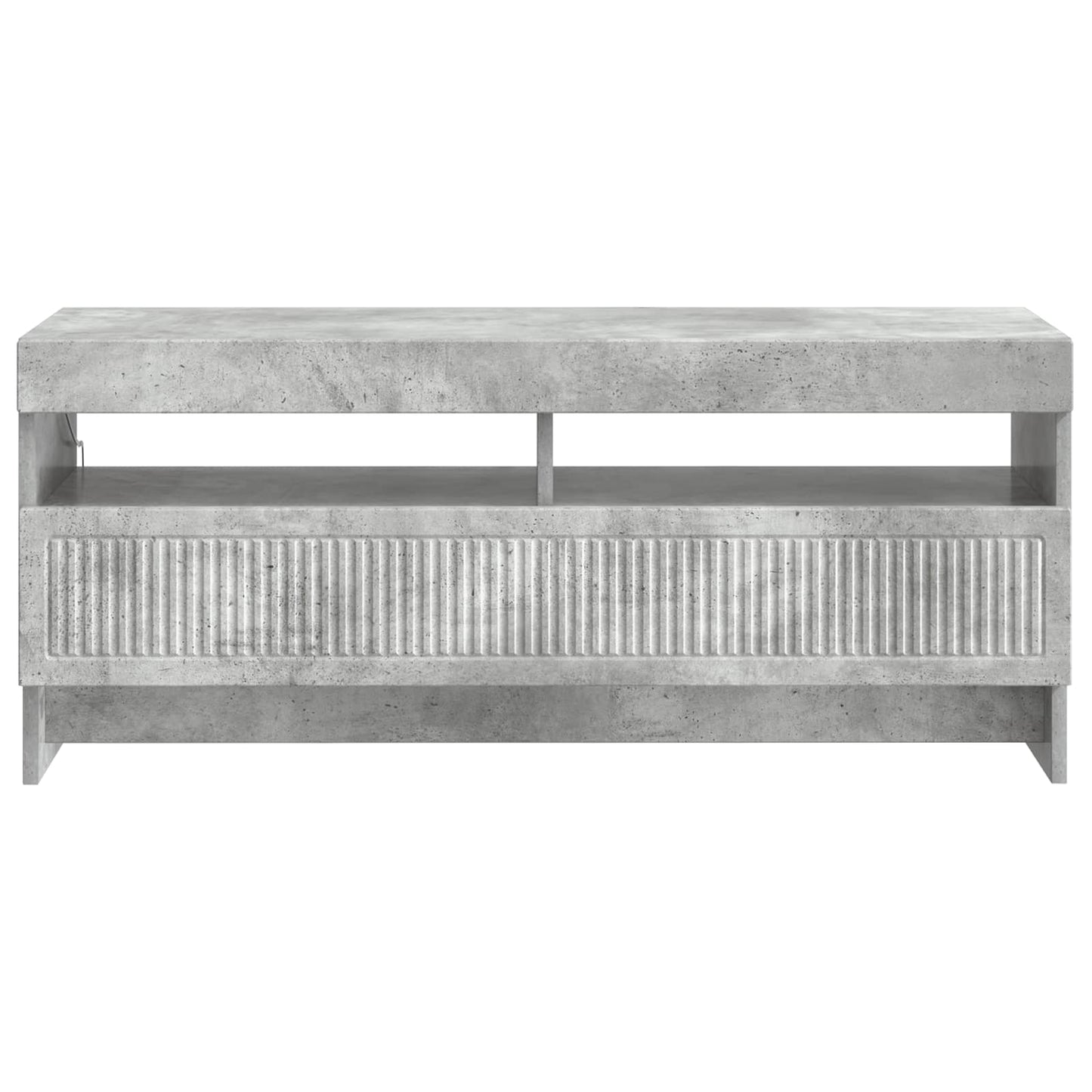 LED tv-meubel Betongrijs Bewerkt hout