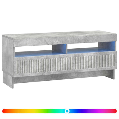LED tv-meubel Betongrijs Bewerkt hout