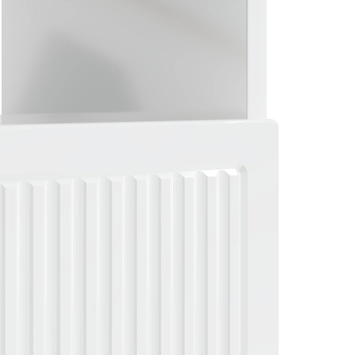LED tv-meubel Hoogglans Wit Bewerkt hout