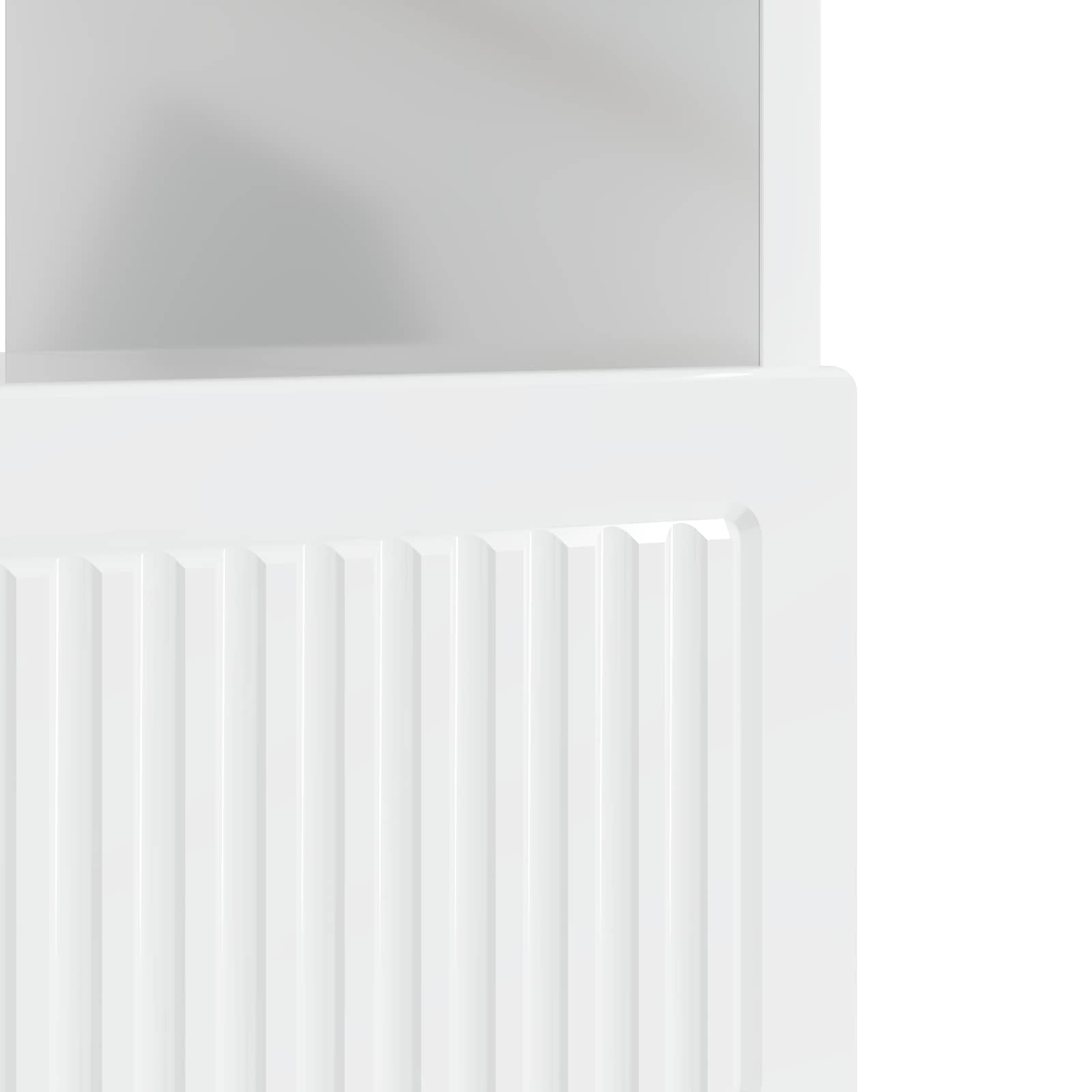 LED tv-meubel Hoogglans Wit Bewerkt hout