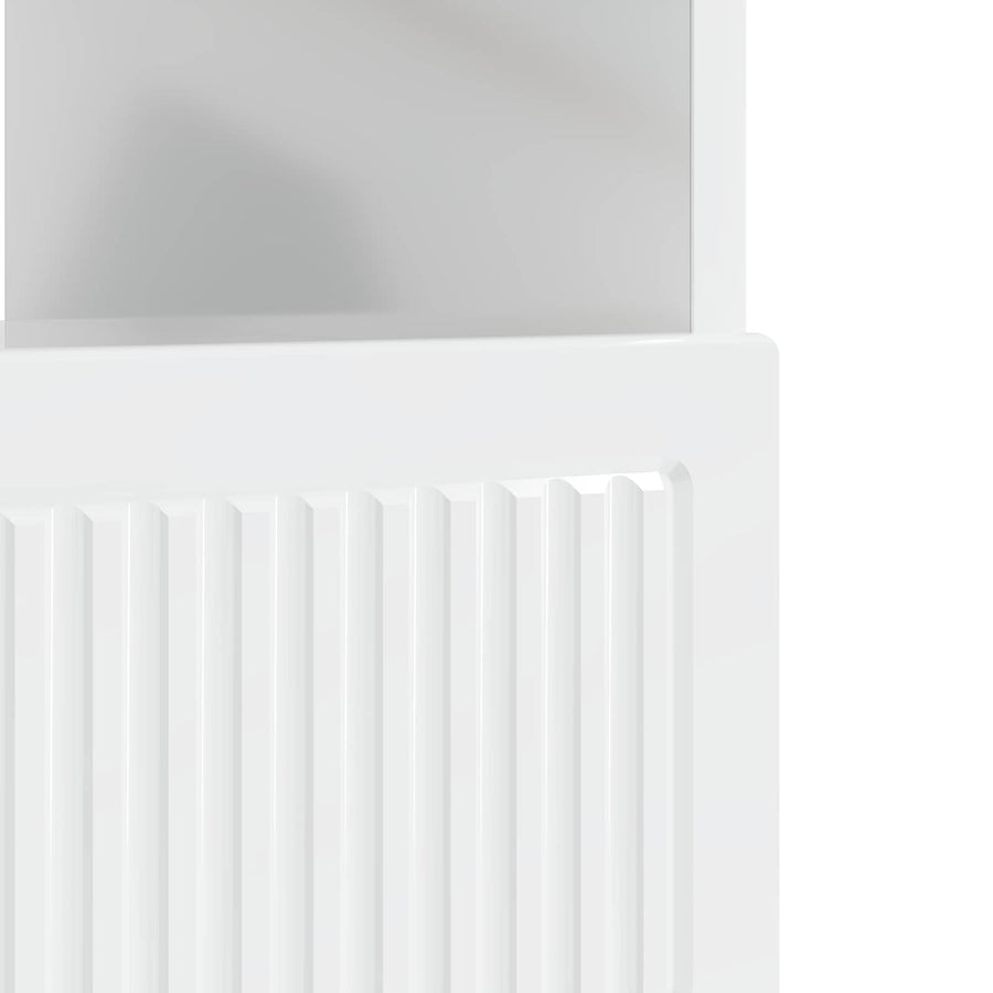 LED tv-meubel Hoogglans Wit Bewerkt hout