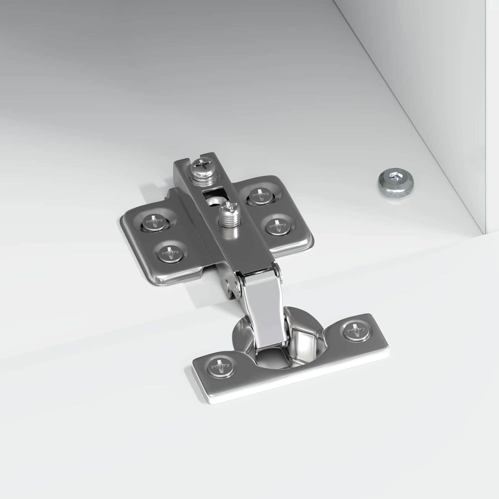 LED tv-meubel Hoogglans Wit Bewerkt hout