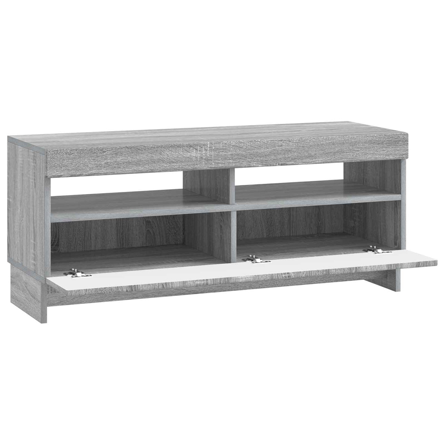 LED tv-meubel Grijs Sonoma Bewerkt hout