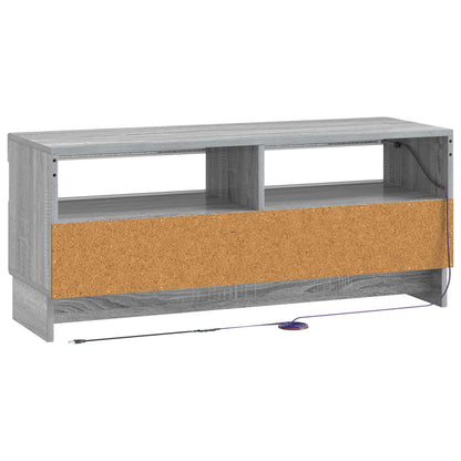 LED tv-meubel Grijs Sonoma Bewerkt hout