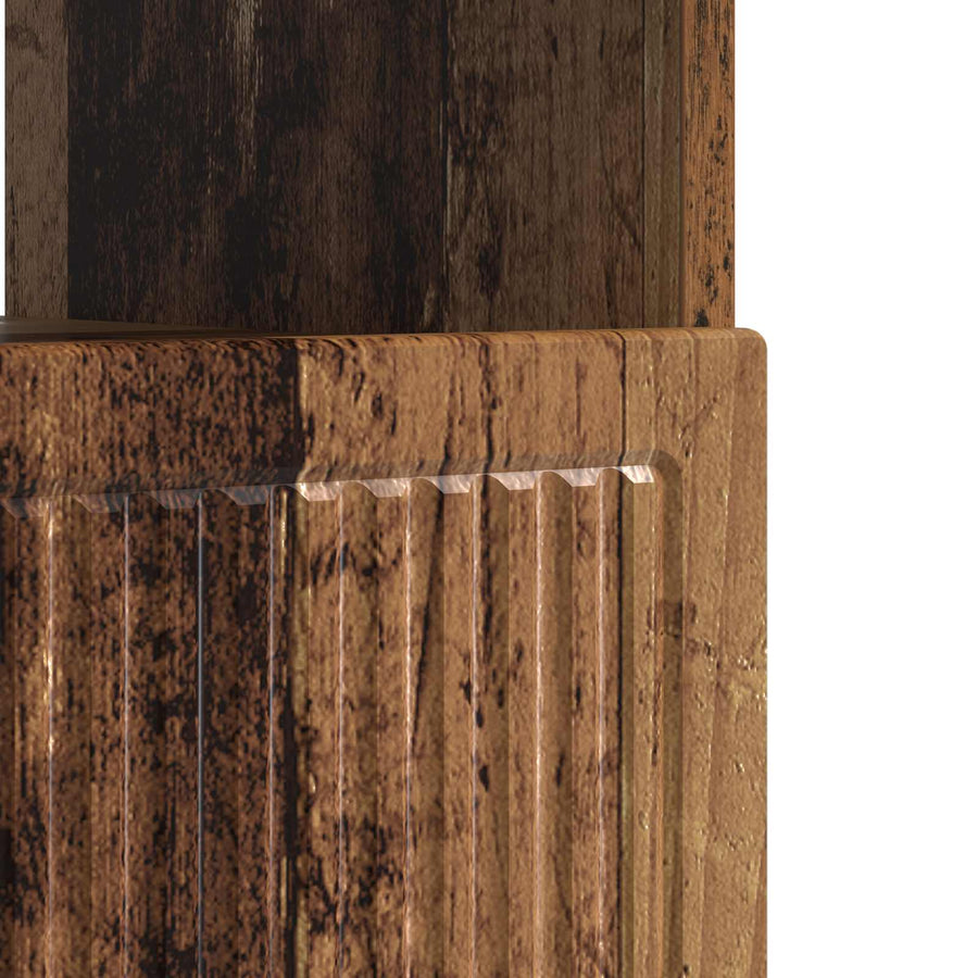 LED tv-meubel Oud hout Bewerkt hout